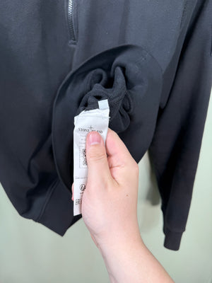 Stone Island Black 1/4 Zip Jumper