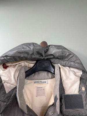 Stone Island Grey Pure Metal Shell Down Jacket