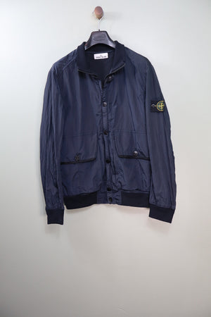Stone Island Navy Nylon Metal Watro Jacket