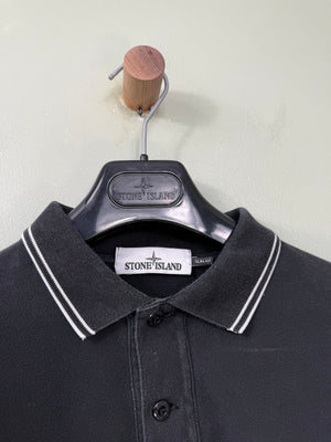 Stone Island Black SL Polo Shirt