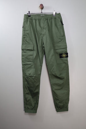 Stone Island Green RE-T Cargo Bottoms