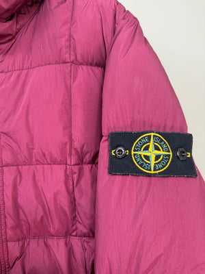 Stone Island Purple Crinkle Reps Down Jacket