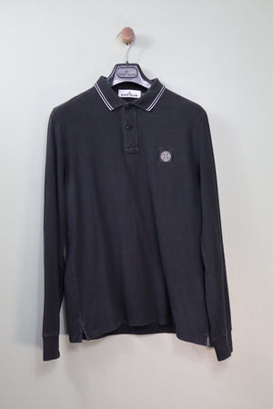 Stone Island Black SL Polo Shirt