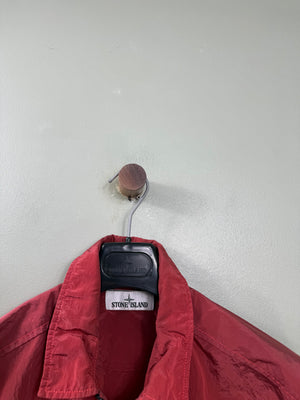 Stone Island Red Nylon Metal Overshirt
