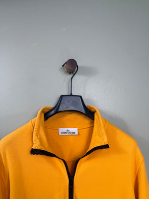 Stone Island Yellow 1/4 Zip Jumper