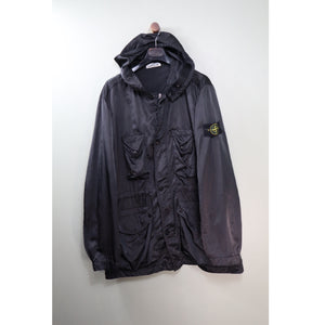Stone Island Black Nylon Raso Jacket