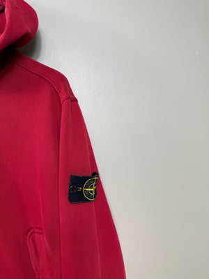 Stone Island Red Zipped Hoodie