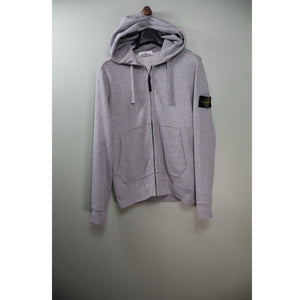 Stone Island Grey Zipped Hoodie