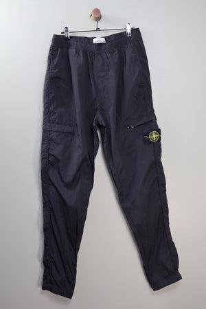 Stone Island Black RE-T Nylon Metal Cargo Bottoms
