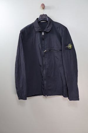 Stone Island Navy Nylon Metal Overshirt
