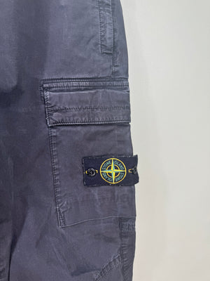 Stone Island Black RE-T Cargo Bottoms
