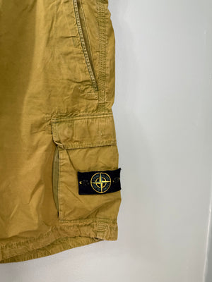 Stone Island Yellow SL Cargo Shorts