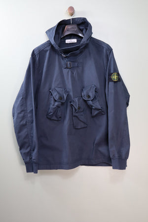Stone Island Navy Multipocket Smock Overshirt