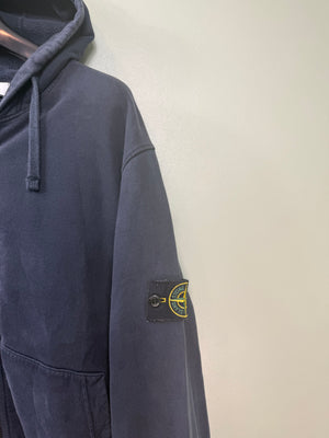 Stone Island Navy Zipped Hoodie