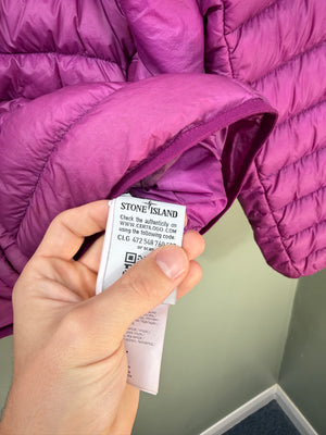 Stone Island Purple Micro Yarn Down Jacket