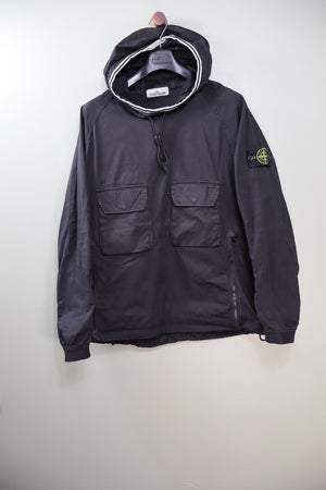 Stone Island Black Supima Cotton Smock