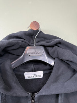 Stone Island Black Zipped Hoodie