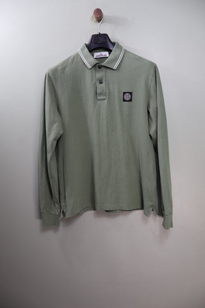 Stone Island Green SL Polo Shirt