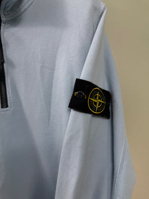 Stone Island Baby Blue 1/4 Zip Jumper