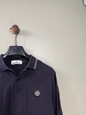 Stone Island Navy Slim Fit Polo