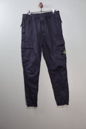 Stone Island Black RE-T Cargo Bottoms