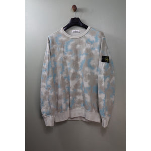 Stone Island Beige Camo Devore Jumper