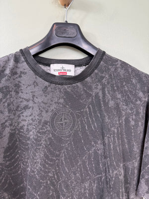 Stone Island x Supreme Black Spiderweb T-Shirt
