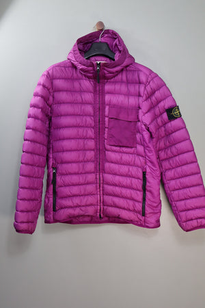 Stone Island Purple Micro Yarn Down Jacket
