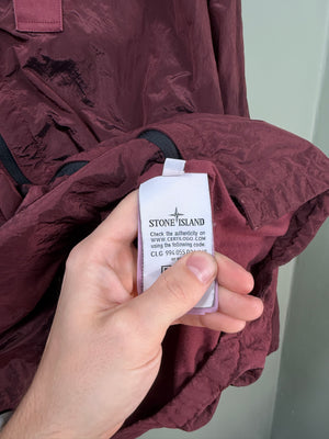 Stone Island Red Nylon Metal Overshirt