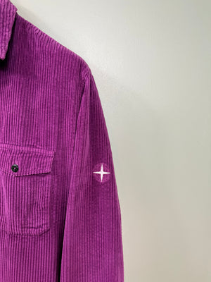 Stone Island Purple Corduroy Overshirt
