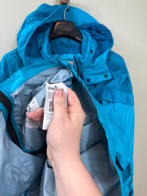 Stone Island x Nike Aqua Blue Hyper Light Membrana Jacket