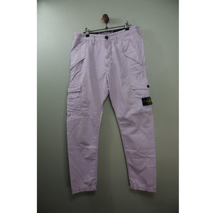 Stone Island Purple RE-T Cargo Bottoms
