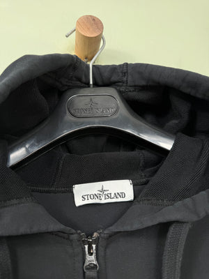 Stone Island Black Zipped Hoodie
