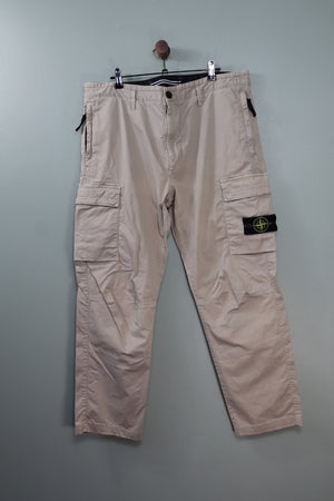 Stone Island Beige RE-T Cargo Bottoms