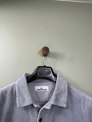 Stone Island Sky Blue Corduroy Overshirt