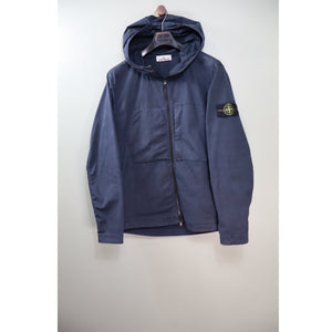 Stone Island Navy Supima Cotton Twill Jacket