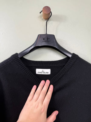 Stone Island Black Knit Jumper