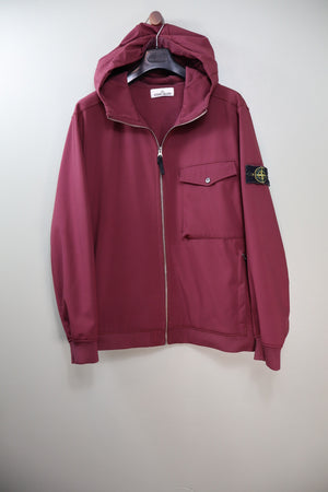 Stone Island Burgundy Soft Shell Jacket
