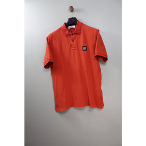 Stone Island Orange Regular Fit Polo