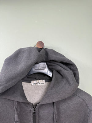 Stone Island Charcoal Grey Zipped Hoodie