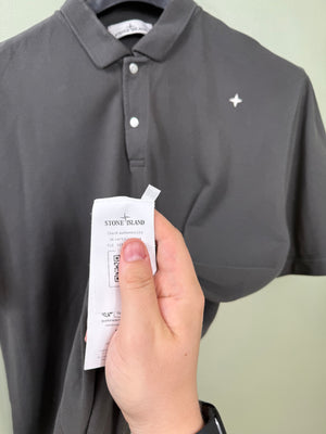 Stone Island Charcoal Grey Stelina Polo