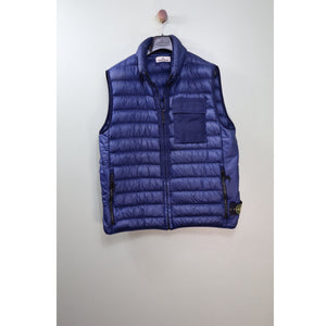 Stone Island Navy Micro Yarn Down Gilet