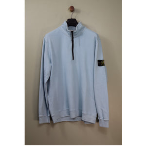 Stone Island Baby Blue 1/4 Zip Jumper