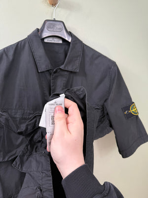 Stone Island Black Short Sleeve Overshirt