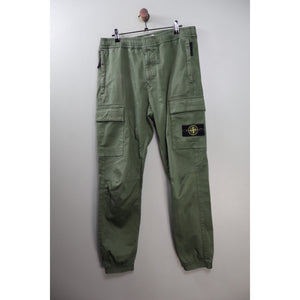 Stone Island Green RE-T Cargo Bottoms