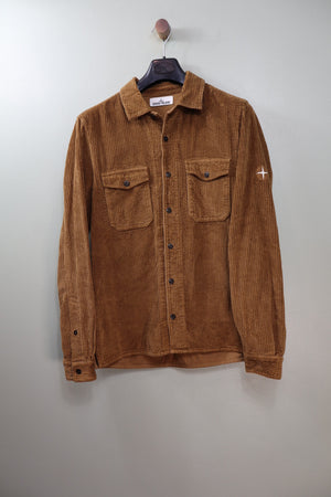 Stone Island Brown Corduroy Overshirt