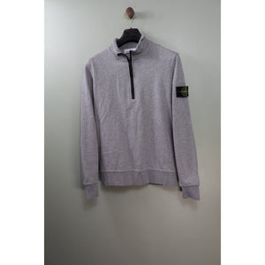 Stone Island Grey 1/4 Zip Jumper