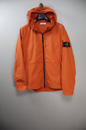 Stone Island Orange Supima Cotton Twill Jacket