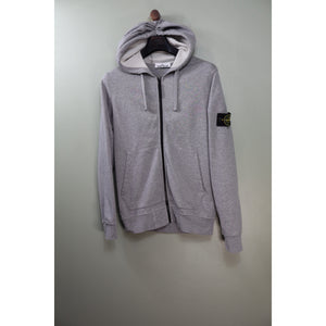 Stone Island Grey Zipped Hoodie