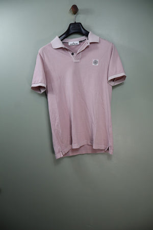 Stone Island Pink Slim Fit Polo